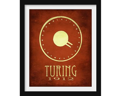 Poster honoring Alan Turing